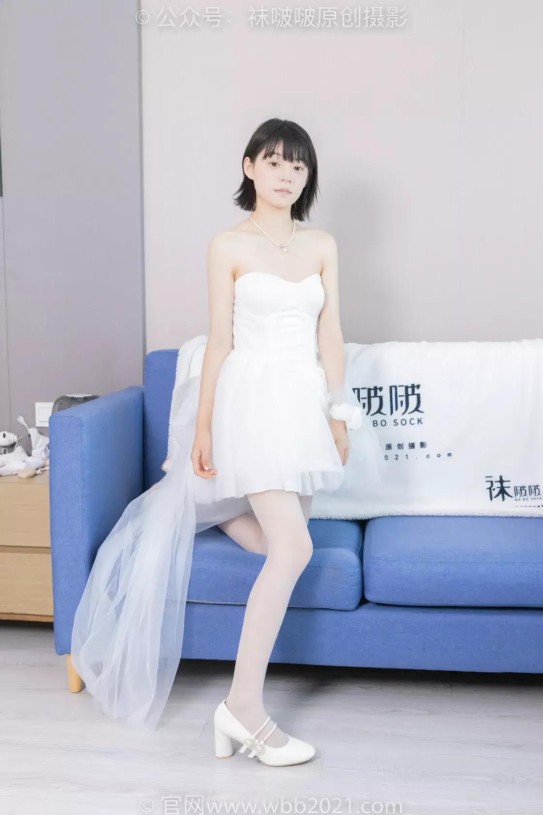 袜啵啵443期：糯米-高跟鞋、白丝（脚尖加固款）、裸足-虎绰