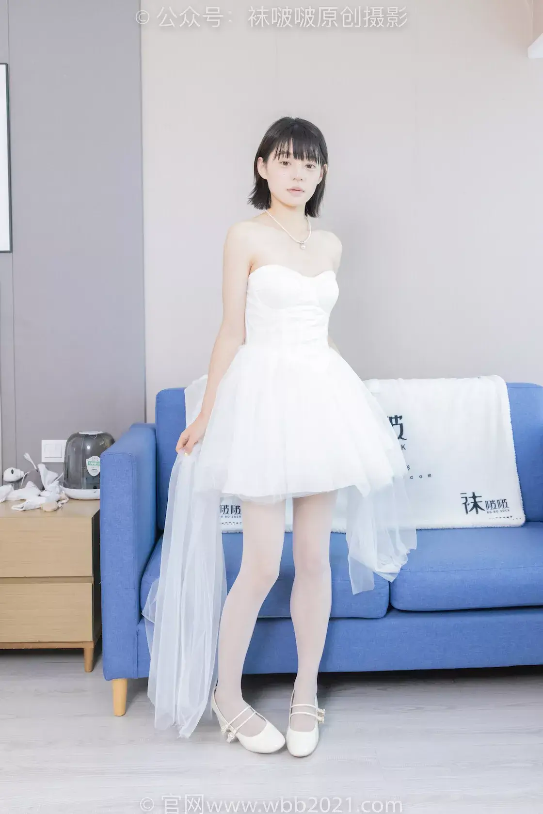 图片[2]-袜啵啵443期：糯米-高跟鞋、白丝（脚尖加固款）、裸足-虎绰