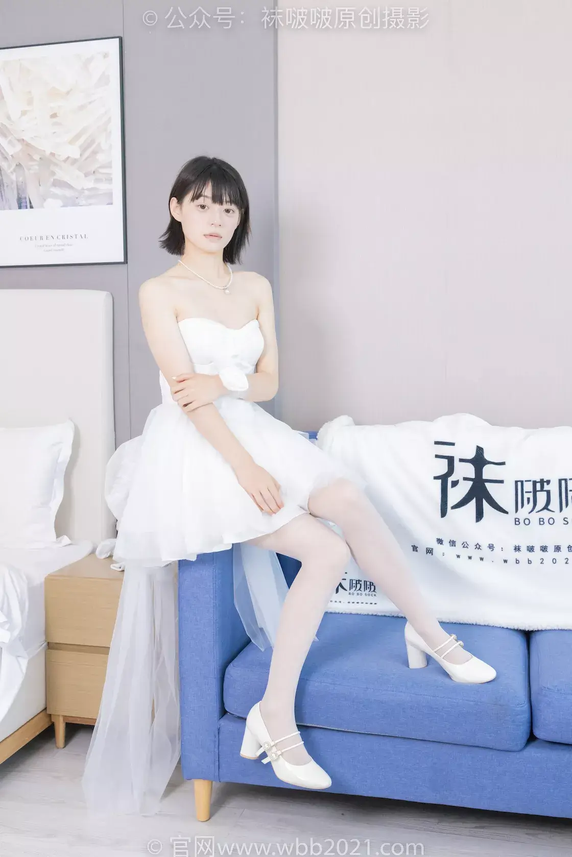 图片[3]-袜啵啵443期：糯米-高跟鞋、白丝（脚尖加固款）、裸足-虎绰