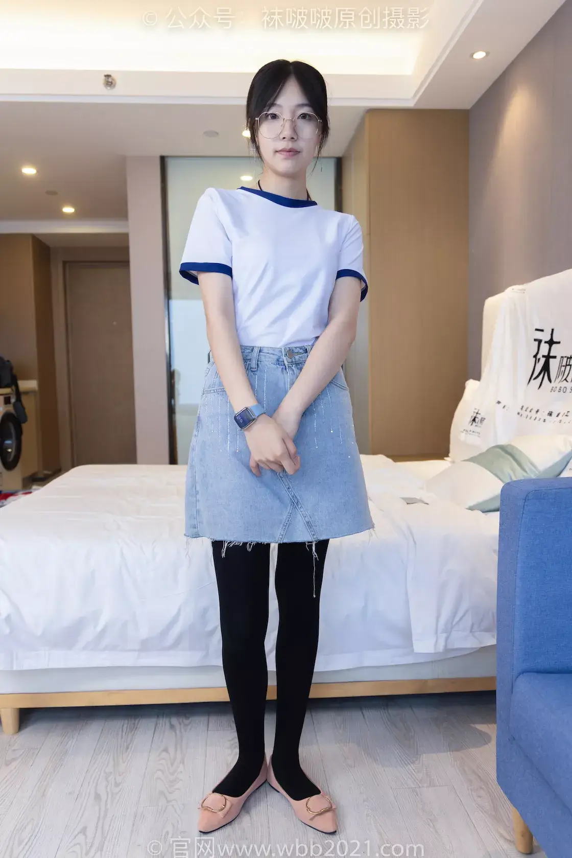 图片[5]-袜啵啵447期：小甜豆-平底鞋、厚黑丝、踩方便面、圣女果、橘子、巧克力蛋糕剧情-虎绰