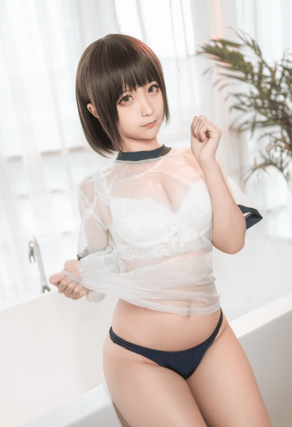 蠢沫沫 NO.090 透明体操服-虎绰