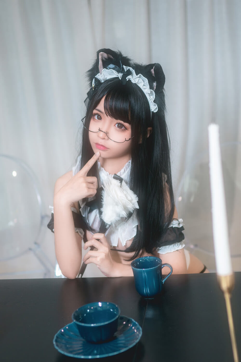 蠢沫沫 NO.033 猫耳女仆-虎绰